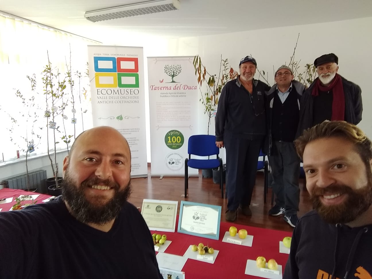 Team Ecomuseo durante attività divulgative